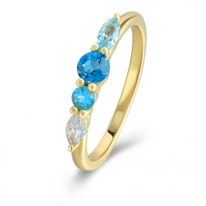 blue topaz marquise ring