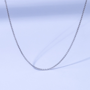 Small Silver Cable Chain Necklace