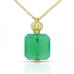 gemstone perfume bottle necklace