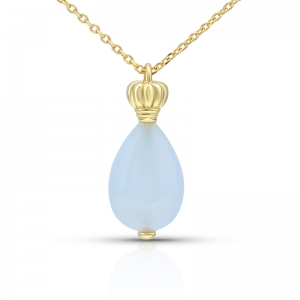 gemstone perfume bottle necklace