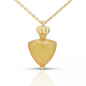 gemstone perfume bottle necklace