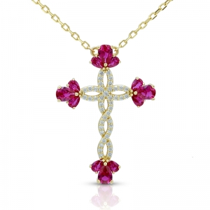 Ruby cross jewelry