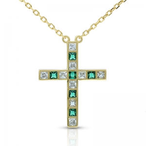 emerald cross jewelry