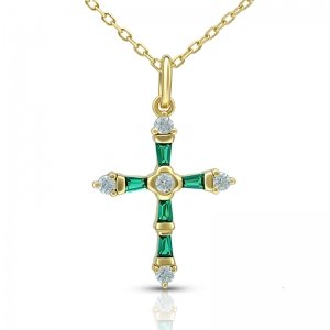 emerald cross jewelry