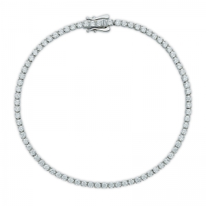 round cut tennis bracelet